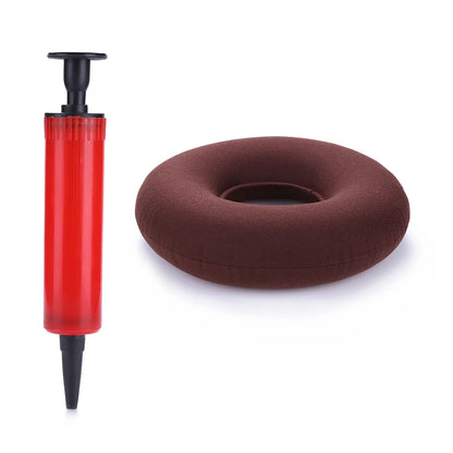 35cm Medical Donut Cushion – Hip Support & Tailbone Pain Relief Seat Pad for Hemorrhoids, Anti-Bedsore Pillow with Pump