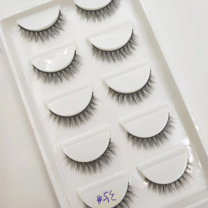 38 Styles 5 Pairs 3D Mink False Eyelashes – Natural Fake Lashes Makeup Beauty Tools