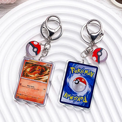 Pokemon Acrylic Keychain Charms - Pikachu Bulbasaur Jigglypuff Bag Pendant Backpack Accessories Gift
