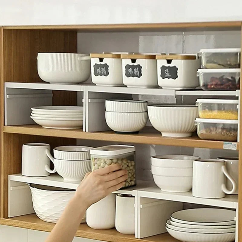 Retractable Kitchen Cabinet Organizer - Adjustable Spice Rack & Storage Shelf