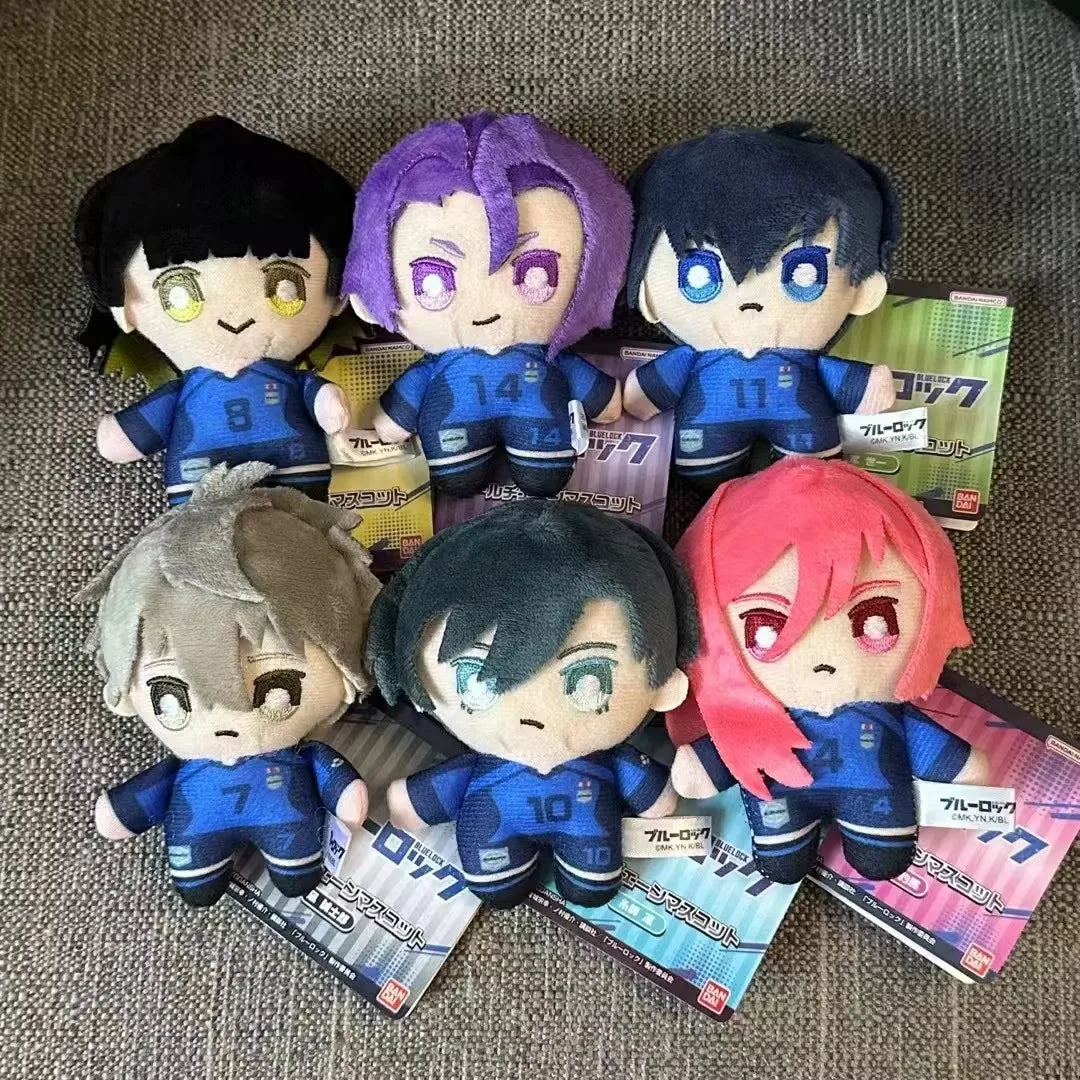 Mini Blue Lock Nagi Plush Keychain – Cute Anime Backpack Charm & Stuffed Doll Gift