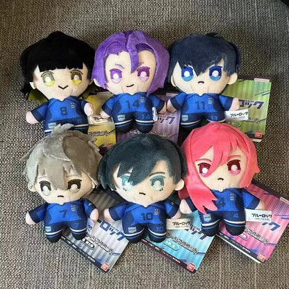 Mini Blue Lock Nagi Plush Keychain – Cute Anime Backpack Charm & Stuffed Doll Gift