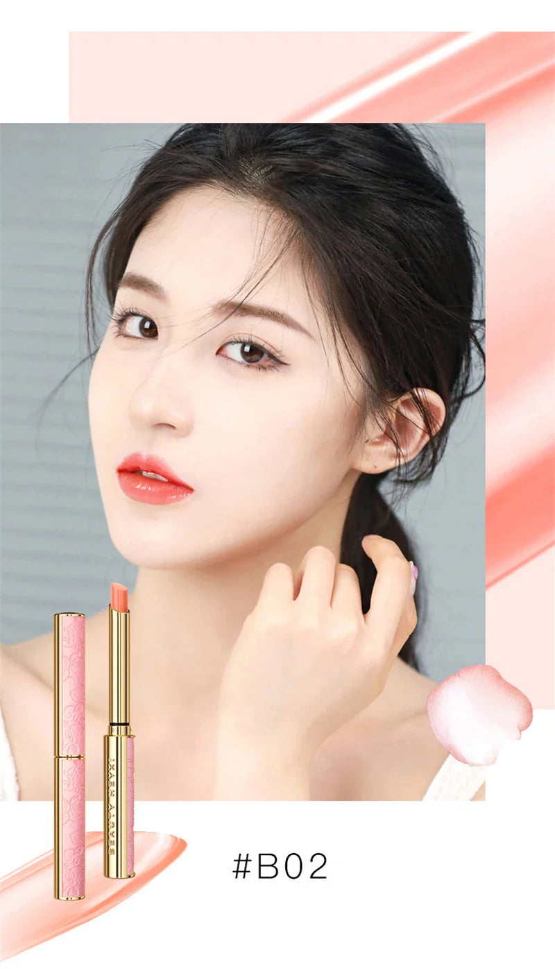 Honey Peach Magic Color Lipstick – Temperature-Change Moisturizing Lip Balm, Nourishing & Long-Lasting Bright Lip Makeup