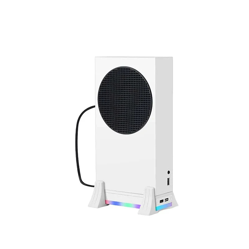 Vertical Stand for Xbox Series S – 3-Speed Cooling Fan with 2 USB Ports, Game Console Holder and Cooling Stand