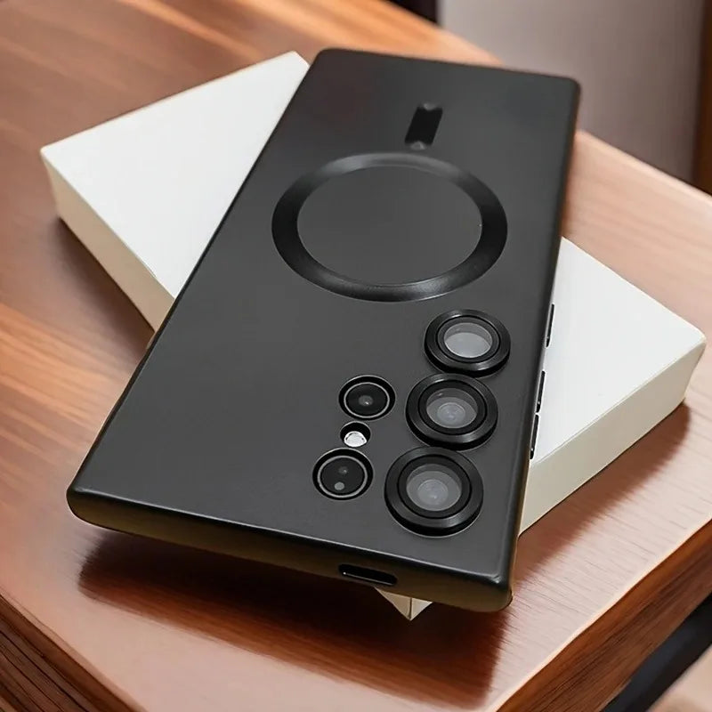 Luxury Magnetic Wireless Charging Case - Shockproof Soft Cover for Samsung Galaxy S26, S25, S24 & S23 Series