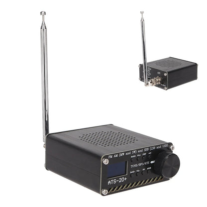 Portable ATS 20+ World Band Digital Radio Receiver – Easy to Read, Lightweight, Professional for Home & Outdoor Camping