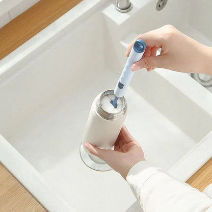 360° Rotating Bottle Brush Set – Soft Head Baby Bottle & Pacifier Cleaning Brushes, Food Grade Cup & Nipple Cleaner Tool
