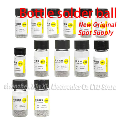 BGA Reballing Solder Balls Kit (0.2–0.76mm) – Leaded Repair Tool for Electronics Rework