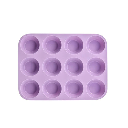 12/24 Hole Silicone Baking Mold - 3D Sphere Chocolate Mold Cupcake Muffin Cake Pan for DIY Dessert Kitchen Tools