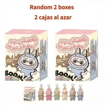 High-Quality Macaron 2 The Monsters Labubu Sitting Party Vinyl Plush Blind Box – Decorative Collectible Doll Gift