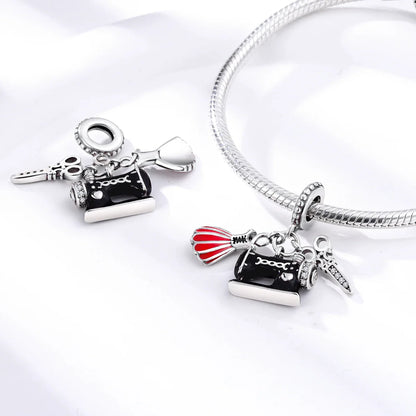 MULA Silver Plated Dangle Charms for Snake Chain Bracelet - DIY Women’s Jewelry Making Gift
