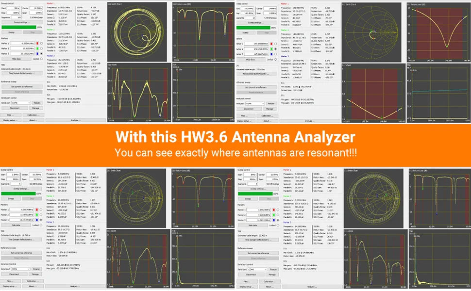 NanoVNA-H4 Vector Network Analyzer 10KHz-1.5GHz | 2.8/4" Display Antenna Tuner for MF HF VHF UHF | Spectrum Analyzer Nano VNA