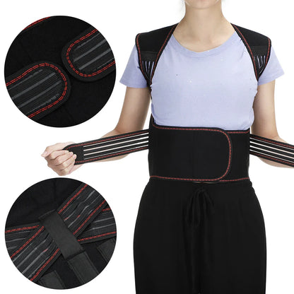 Tourmaline Magnetic Heated Vest — Self-Heating Thermal Clothing, Lumbar Waist Brace, Posture Corrector & Pain Relief Corset