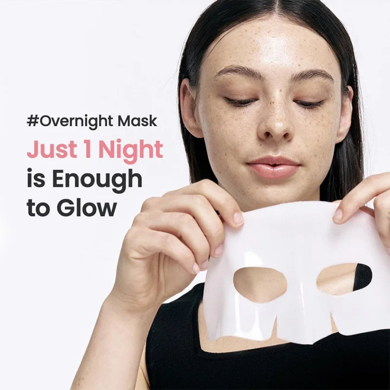 Bio Collagen Face Mask – 20/10/5PCs Shrink Pores, Deep Hydrating Overnight Mask for Moisturizing, Brightening & Skin Care