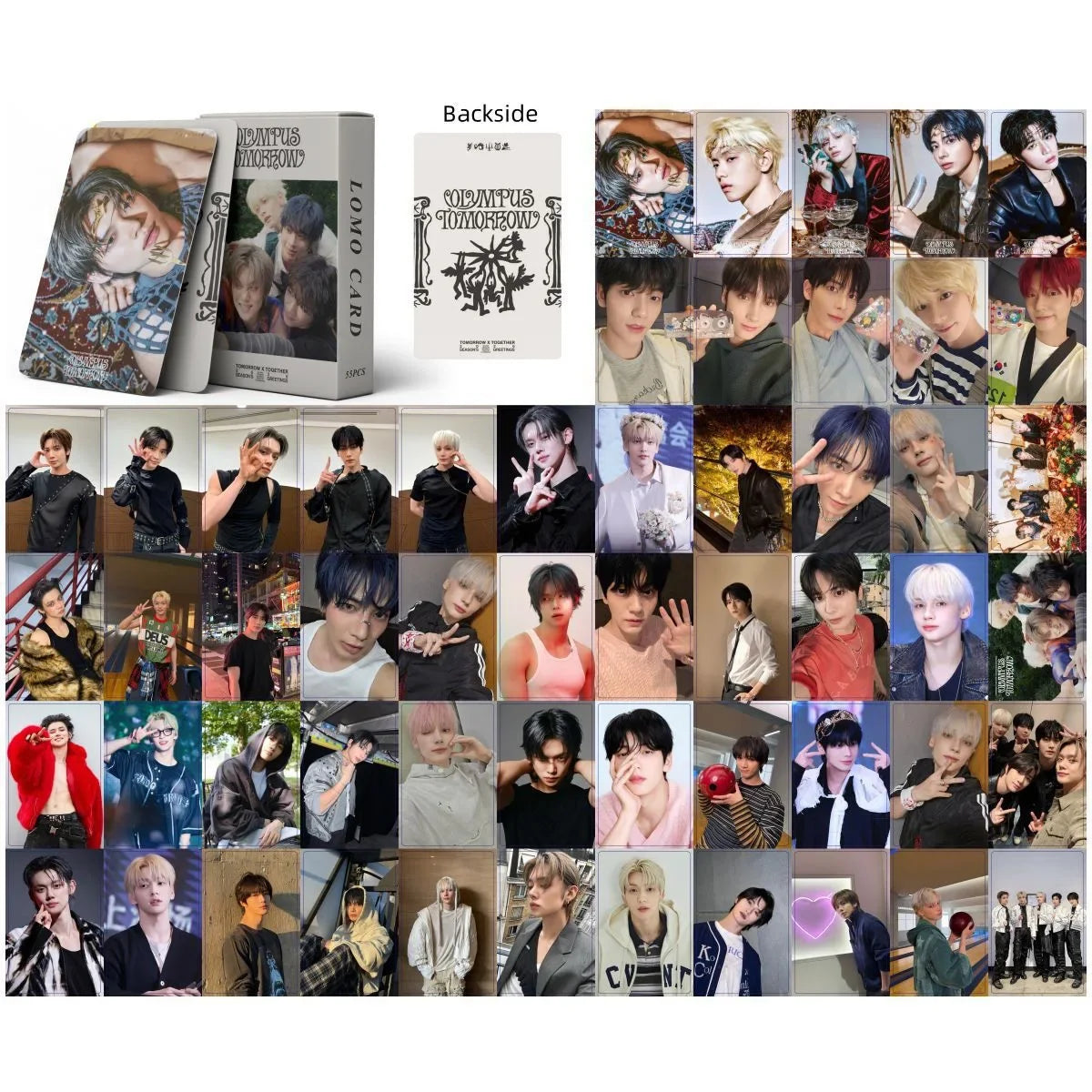 Kpop 7TH YEAR Album LOMO Photo Card Set - 55PCS Boy Group Member Fan Collection Cards Gift