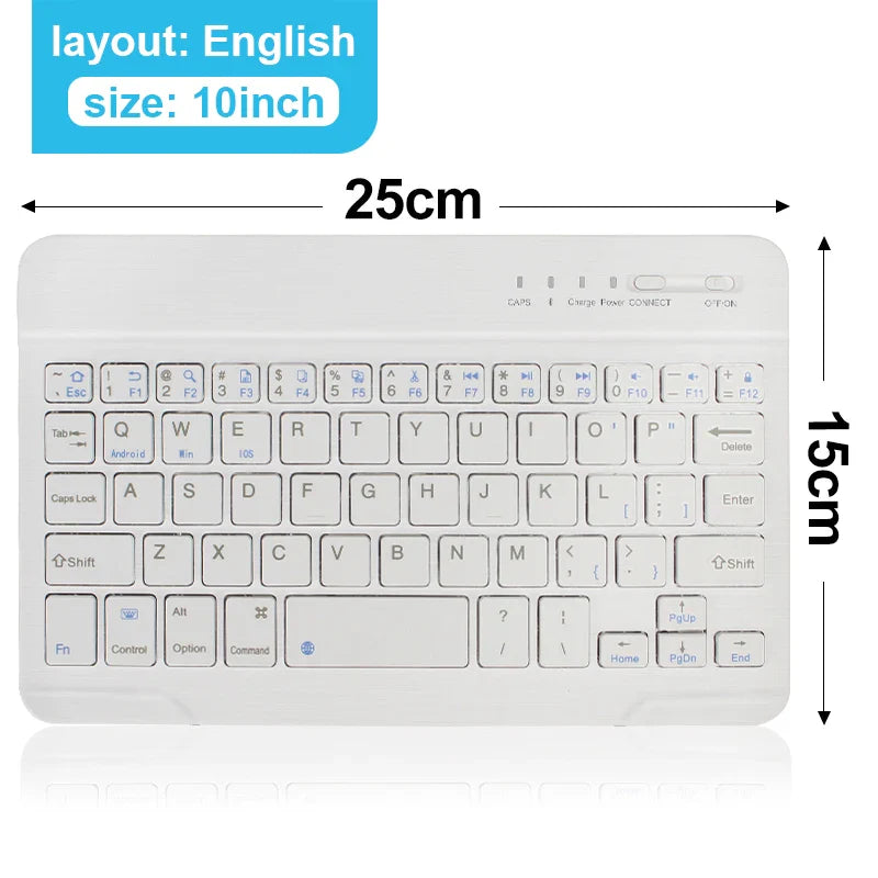 Bluetooth Wireless Mini Keyboard – Rechargeable Gaming Keyboard for Laptop, Tablet, Phone, iPad (Android & iOS, Windows)