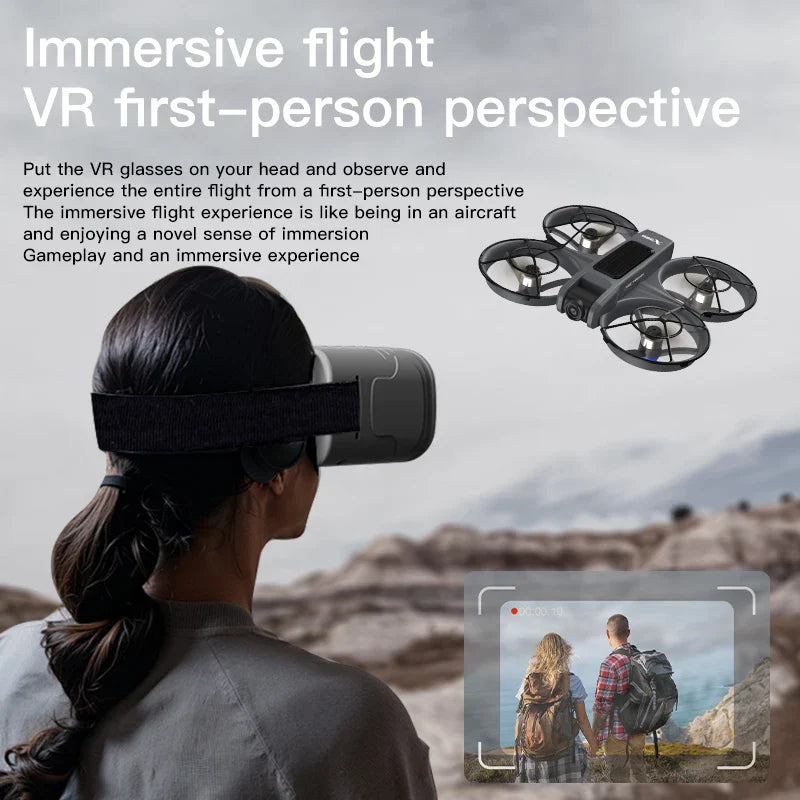 X226 Drone VR – Brushless RC Quadcopter with Dual HD Camera, Optical Flow Hover, Obstacle Avoidance, Remote Control Toy for Boys