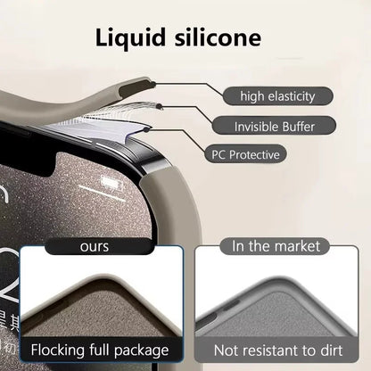 Original Liquid Soft Silicone MagSafe Case – Magnetic Wireless Charging Cover for iPhone 16 Plus, 15, 14, 13, 12 Pro Max, 11