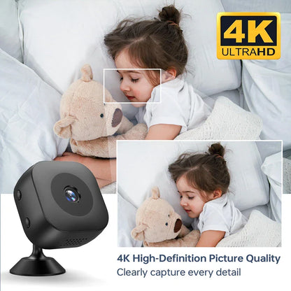 Xiaomi Mini HD 4K WiFi Camera — Wireless Security Monitor for Smart Home, Remote Video Surveillance Camcorder