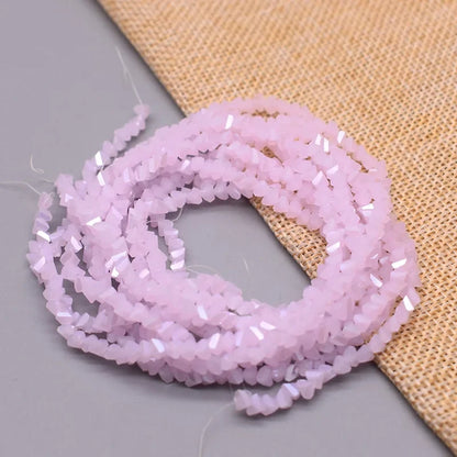 Yanqi Triangle Crystal Beads - 38 Colors 4mm Loose Glass Beads for DIY Jewelry Making Earrings Necklace Crafts