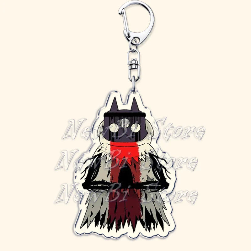 Funny Dark Video Game Sheep Keychain – Cute Lamb & Goat Bag Accessory Gamer Gift