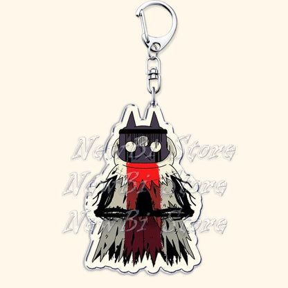 Funny Dark Video Game Sheep Keychain – Cute Lamb & Goat Bag Accessory Gamer Gift