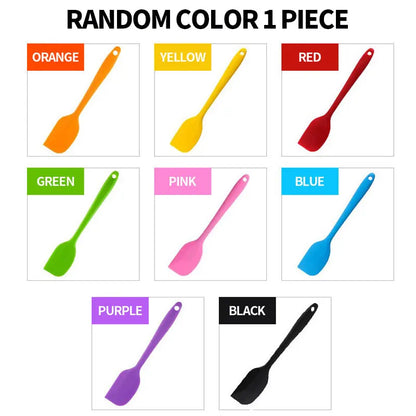 Leeseph 8-Inch Silicone Spatula — Heat-Resistant Non-Stick Cooking Utensil, Small Multicolor Kitchen Tool