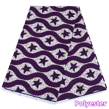 African Ankara Wax Print Fabric by the Yard - High Quality Nigeria Party Dress Sewing Cloth