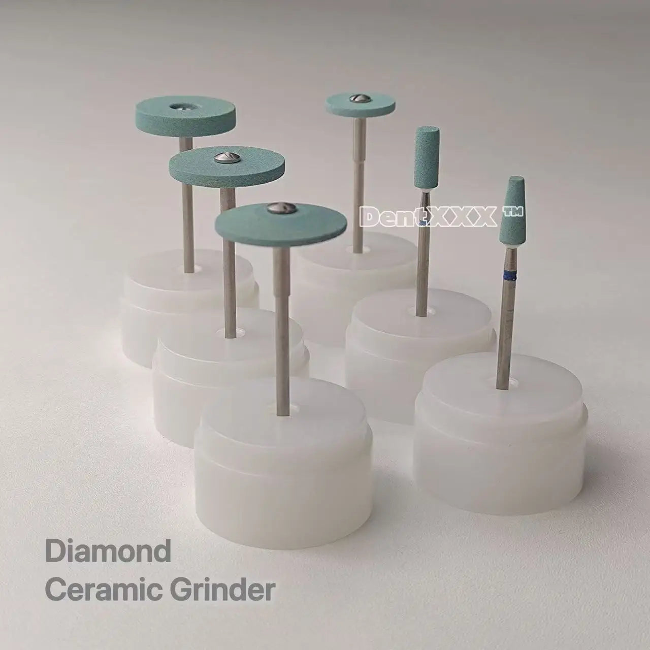 Diamond Polishing Stone Grinder - 2.35mm Shank Coarse Grit Polishing Head for Precision Finishing