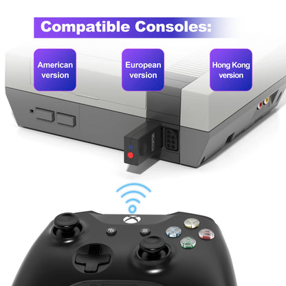 RetroScaler BlueRetro NES Wireless Adapter – Connect NES Console to PS3, PS4, Switch & 8BitDo/Ipega9076 Controllers
