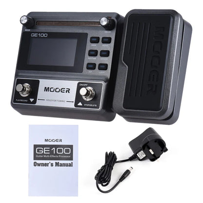 MOOER GE100 Guitar Multi-Effects Processor – Pedal with Loop, Tuner, Tap Tempo, Rhythm, Scale & Chord Lessons