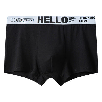1/5PCS Men's Breathable Underwear – Comfy, Quick-Drying Stretchy Boxer Trunks, Sexy & Trendy Boxer Panties