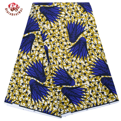 Bintarealwax Ankara Fabric - Wholesale Polyester Sewing Material for Women's Party Dresses FP6390