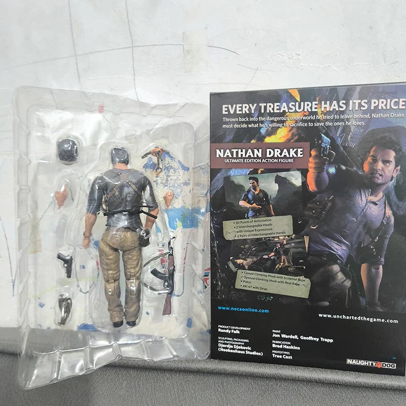Uncharted 4 Nathan Drake Action Figure - A Thief’s End Collectible Model Toy Gift