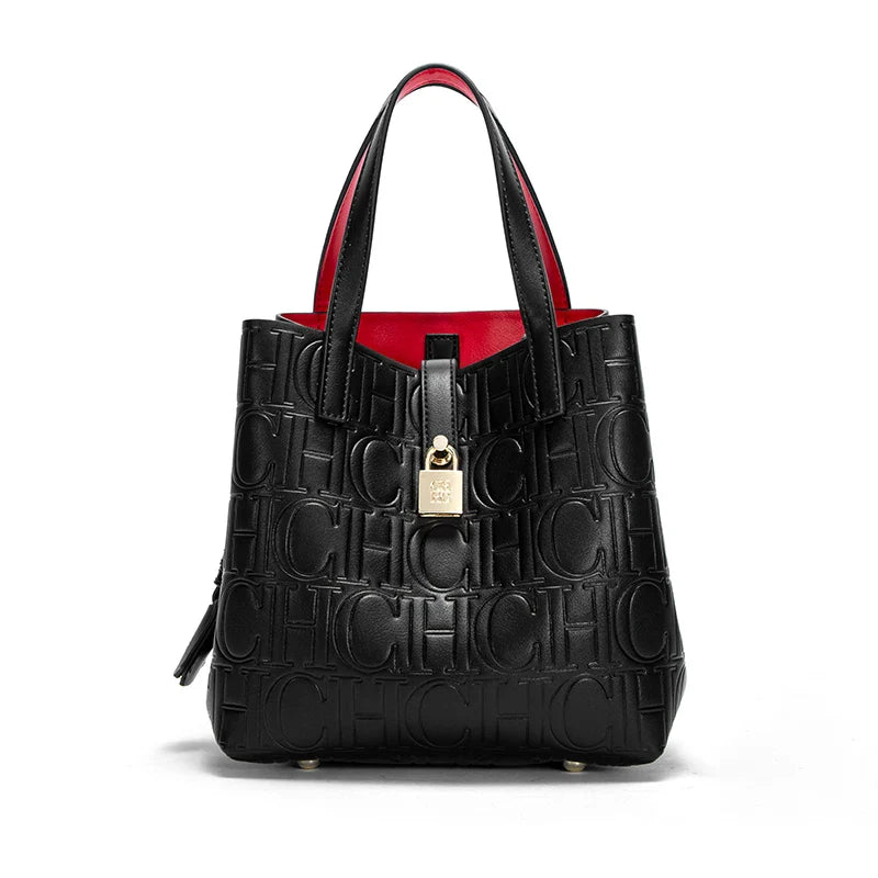2024 Classic Retro Women's Handbag - Fashion Letter Printed with Metal Accessories, Large Capacity and Solid Color