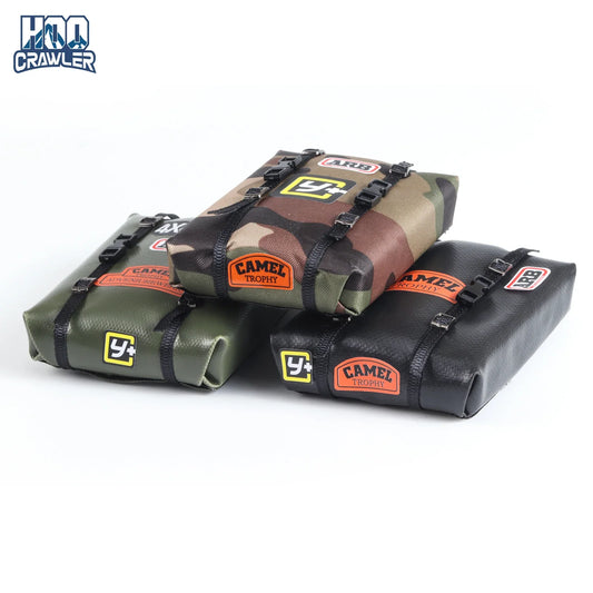 RC Crawler Simulated Tent Bag Accessory - Handmade Scale Roof Luggage Decor for 1/16 1/18 1/24 TRX4M SCX24 FCX24 Models