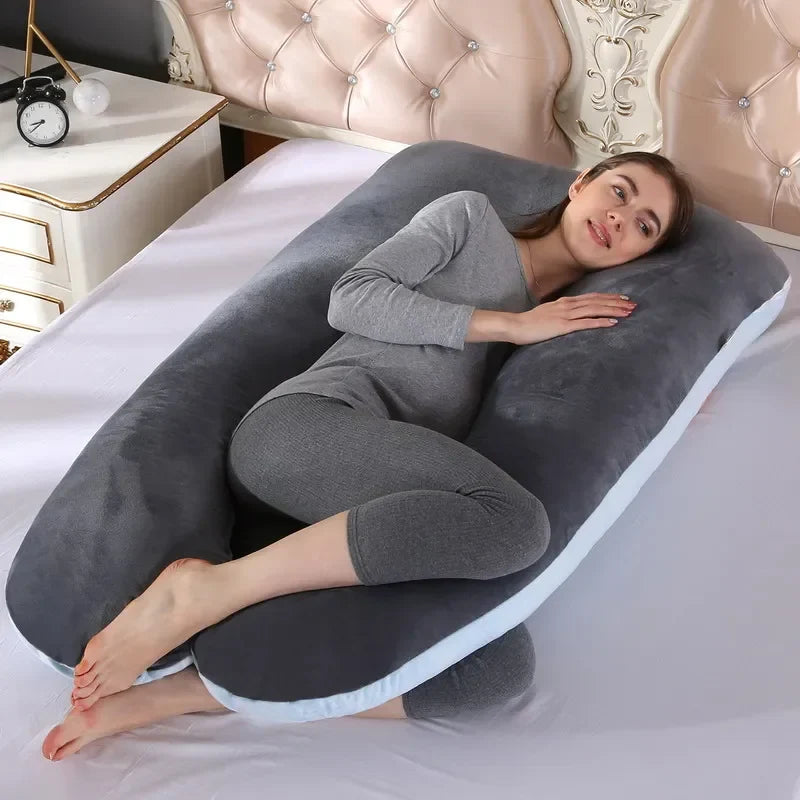120x70cm Pregnancy Pillow | Soft Maternity Support Cushion for Pregnant Women | Breastfeeding and Sleep Comfort