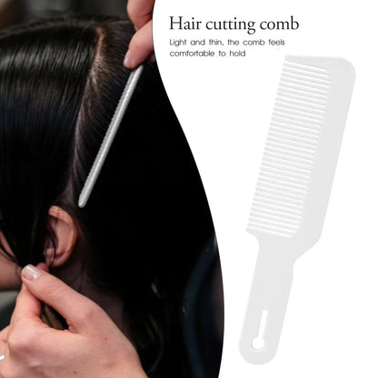 Portable Hairdressing Comb – Wide Tooth Flat Top Clipper Comb for Oil Head Styling & Heat-Resistant Use