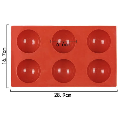 Semi-Sphere Silicone Baking Mold – Half Ball Dome for Chocolate, Mousse, Candy & Cake Decorating Tools