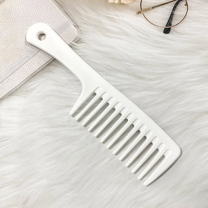 Heat Resistant Hairdressing Comb – Wet Hook Curly Hair Brush with Coarse Wide Spike Teeth, Pro Salon Styling & Dyeing Tool for Women
