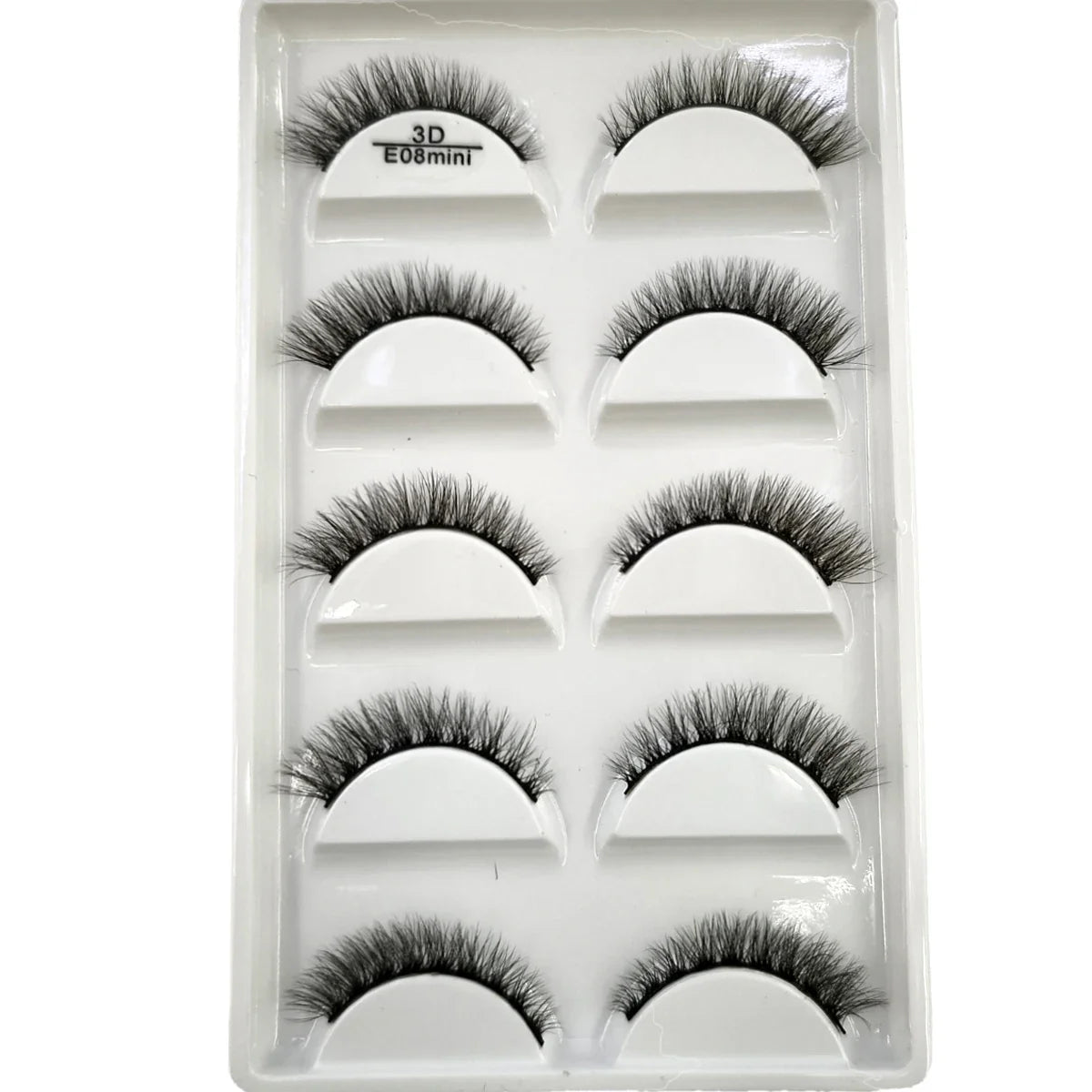 5 Pairs 3D Real Mink False Eyelashes – Soft Natural Look Eyelash Extensions for Makeup & Daily Wear
