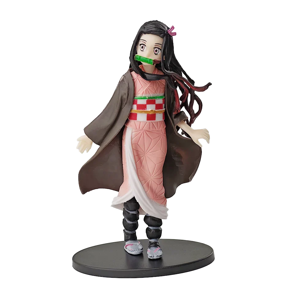 Demon Slayer Kimetsu No Yaiba Action Figures – Tanjirou, Zenitsu & Nezuko PVC Model Toys