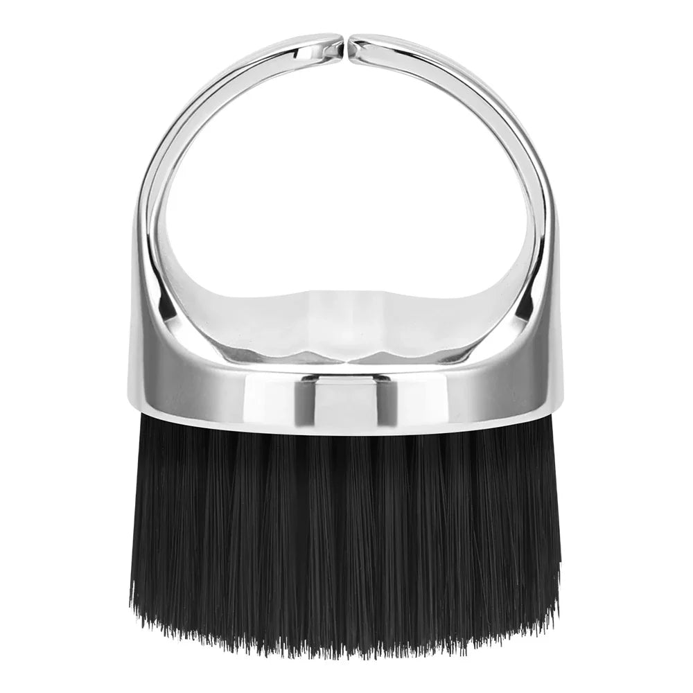 Ring Neck Hair Duster Brush - Soft Barber Hair Cutting Cleaning Brush for Removing Loose Hair & Salon Use
