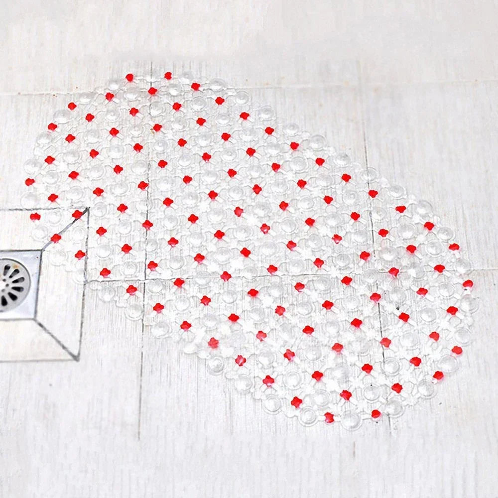 PVC Anti-Skid Bath Mat – Soft Non-Slip Shower & Bathtub Mat with Massage Nubs and Suction Cups
