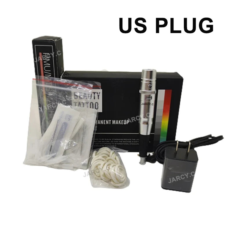 Permanent Makeup Tattoo Pen Machine - Eyebrow and Lip Microblading Tattoo Gun for PMU Beginners