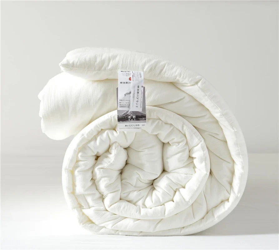 Japan Meiji Nishikawa Pure Cotton Airconditioning Quilt – Cooling Summer Quilt & All-Season Bedding for Spring, Autumn & Winter