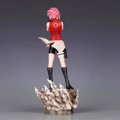 35cm Anime Naruto Haruno Sakura Figure – PVC Action Statue for Desktop Collection & Gifts