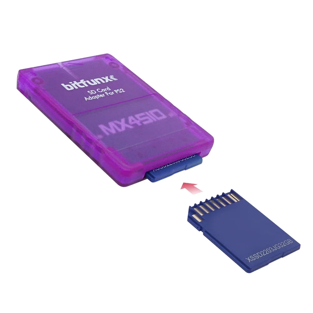 MX4SIO PS2 Memory Card Adapter - SIO2SD TF/SD Card Reader for PlayStation 2 Game Console Storage