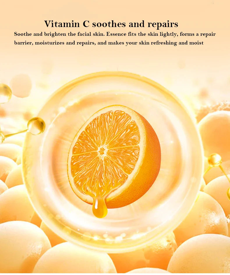 30pcs Vitamin C Sleeping Face Masks — Moisturizing, Firming & Skin Rejuvenation, No-Wash Disposable Facial Masks