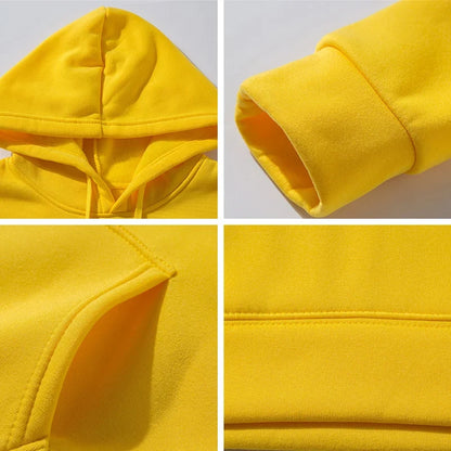 Solid Color Pocket Hoodie Sweatshirt - Unisex Casual Sports Pullover For Men And Women Multi Color Fashion Wear